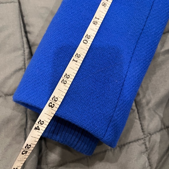 J.Crew Coat Italian Wool Cocoon Royal Blue Jacket Winter Sz 00 high quality - Picture 11 of 11